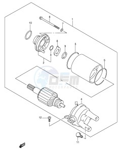 AN400 (E2) Burgman drawing STARTING MOTOR