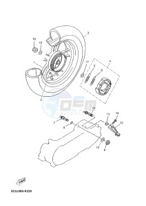 YN50 NEO'S (2APH 2APH 2APH) drawing REAR WHEEL