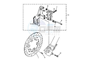 TT E 600 drawing FRONT BRAKE CALIPER