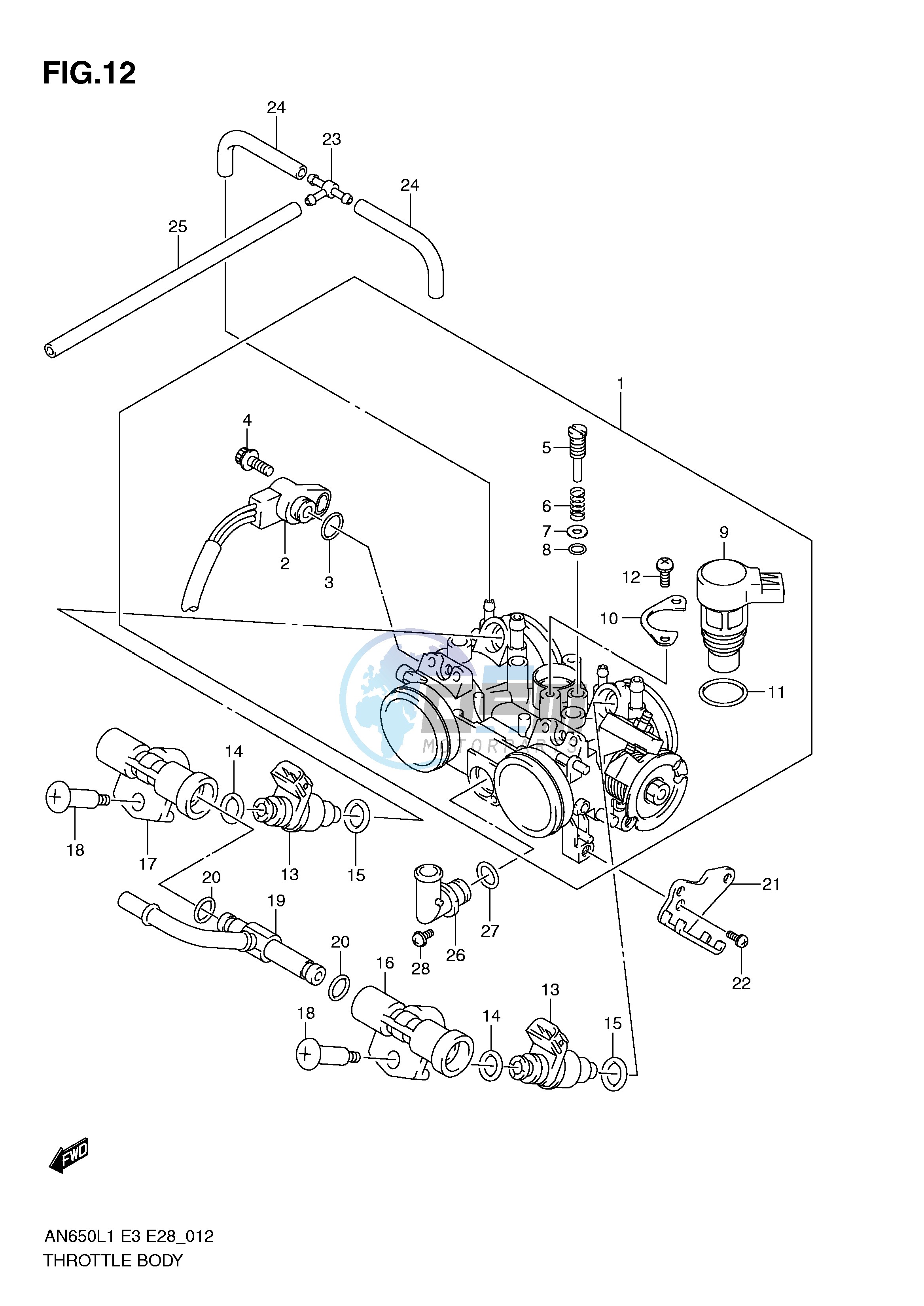 THROTTLE BODY (AN650L1 E3)