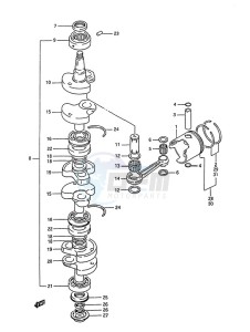 DT 75 drawing Crankshaft