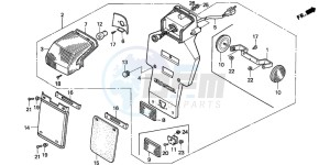 NX500 DOMINATOR drawing TAILLIGHT