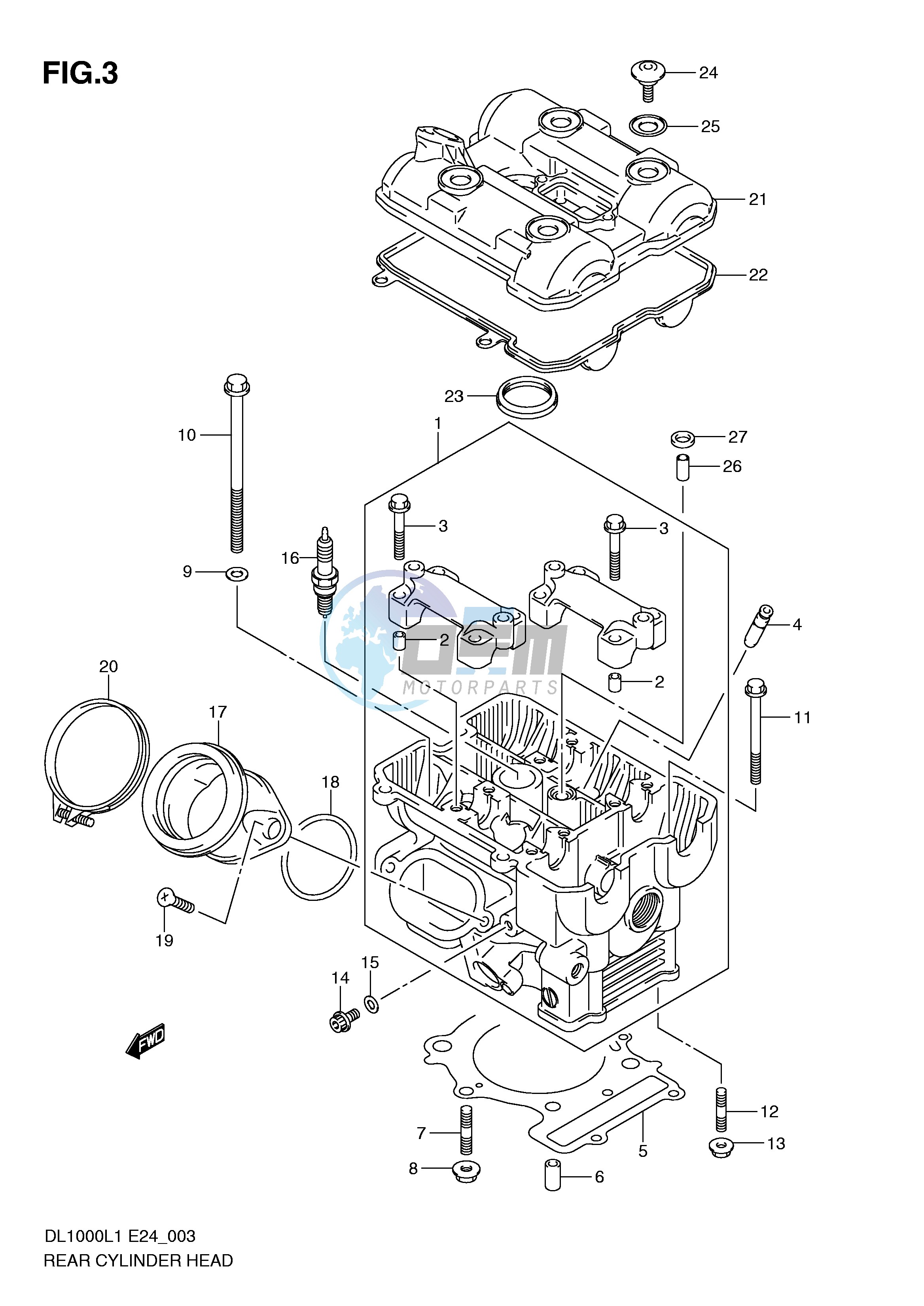 REAR CYLINDER HEAD