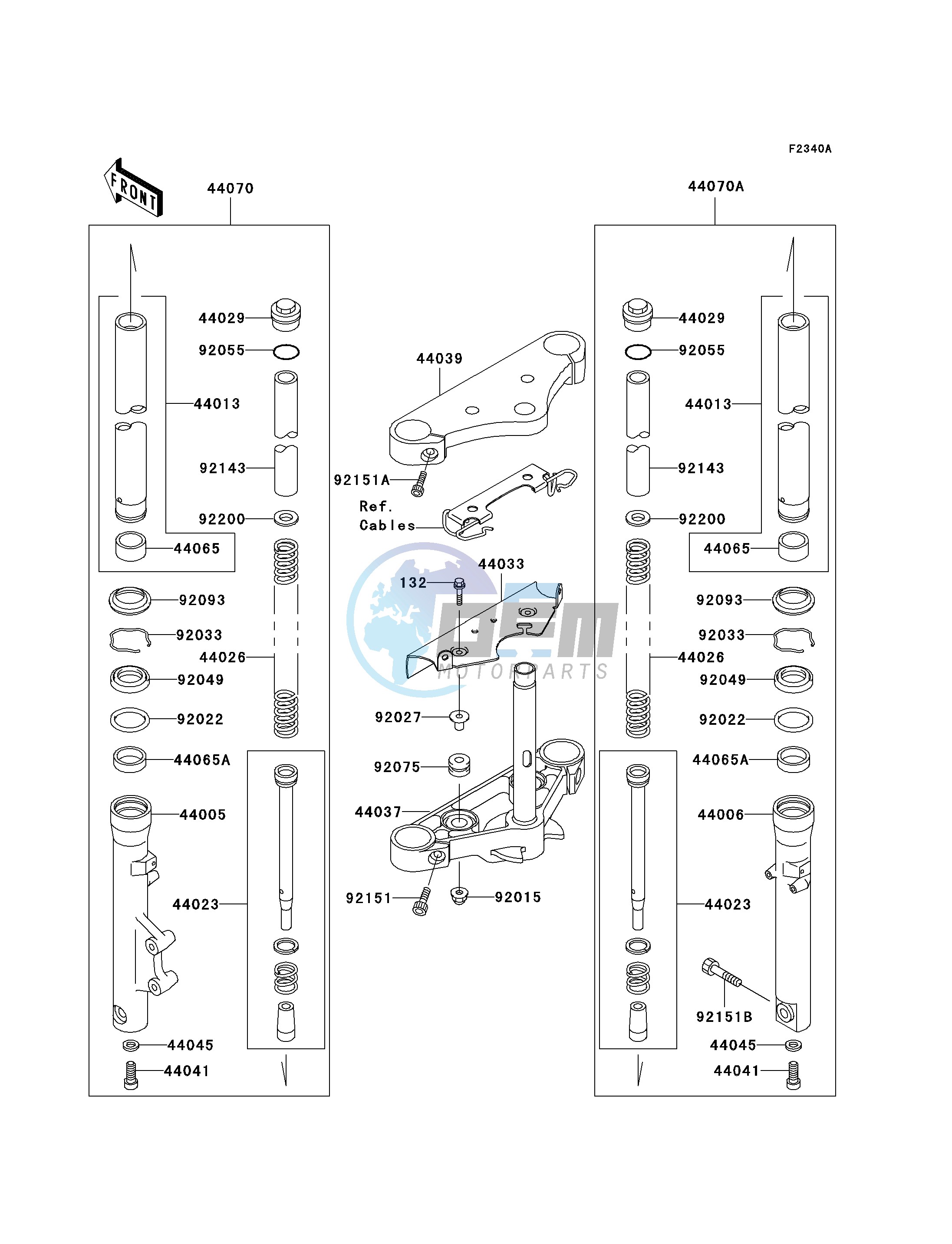 FRONT FORK-- C7F - C9F- -