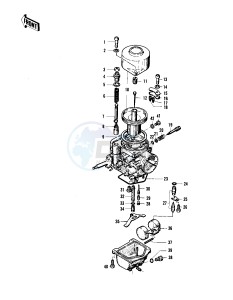 KZ 400 S [SPECIAL] (S) [SPECIAL] drawing CARBURETOR PARTS -- 75 S- -