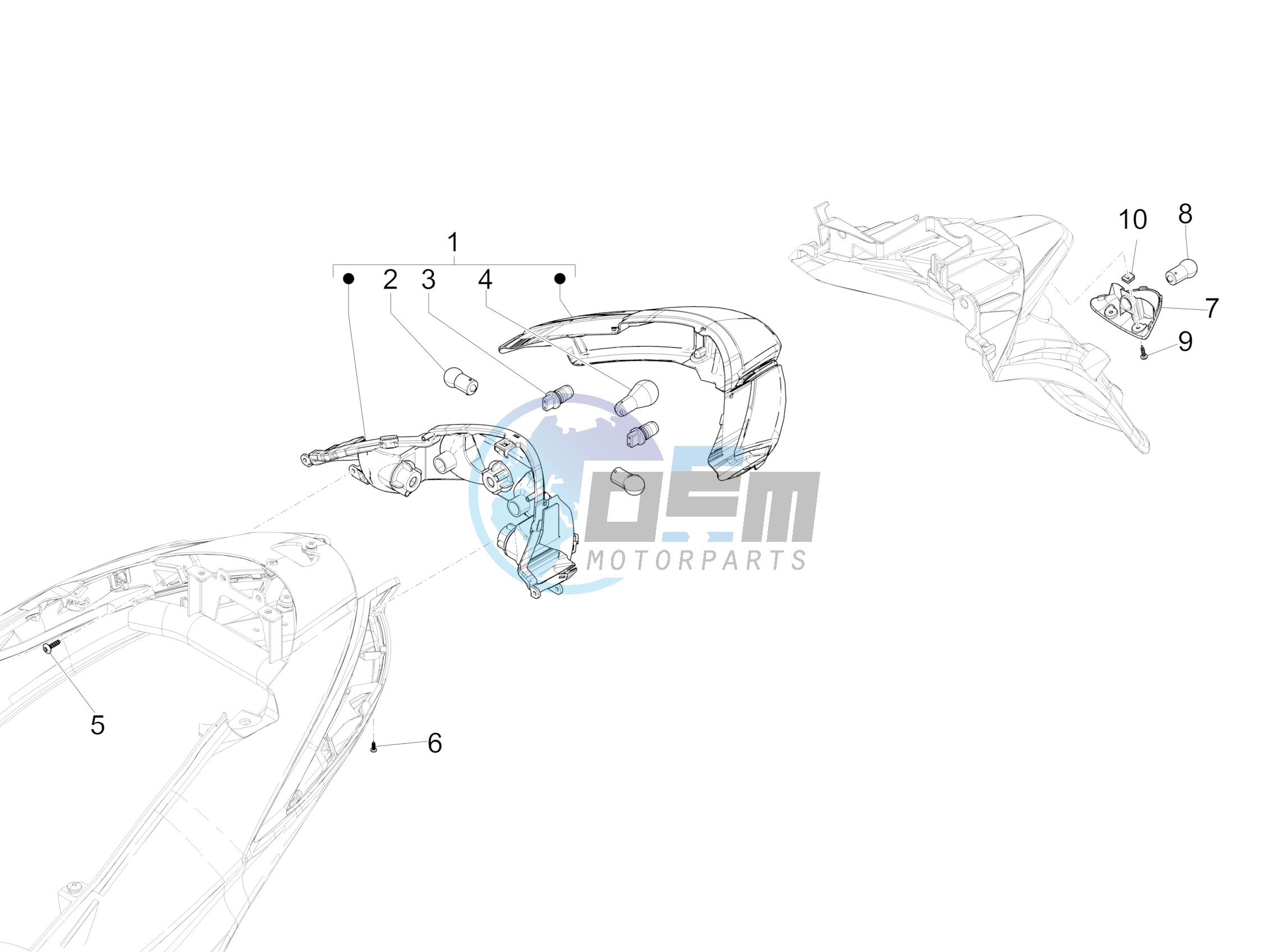 Rear headlamps - Turn signal lamps