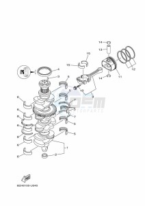 F175B drawing CRANKSHAFT--PISTON