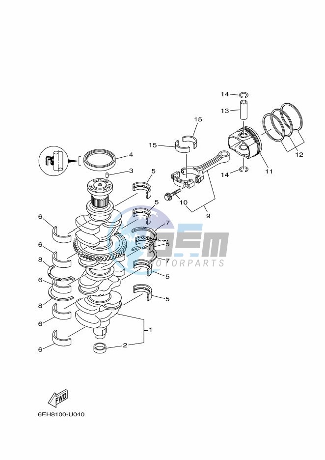 CRANKSHAFT--PISTON