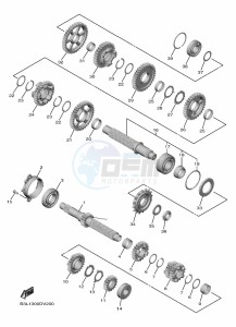 YZF1000D YZF-R1M (B4S6) drawing TRANSMISSION