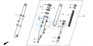 NES125 drawing FRONT FORK