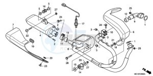 NSA700A9 France - (F / CMF MME) drawing EXHAUST MUFFLER