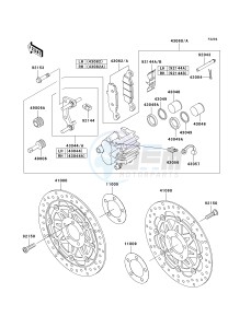 ZR 750 K [Z750S] (K6F) K6F drawing FRONT BRAKE