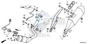 NC750SAG NC750S Europe Direct - (ED) drawing EXHAUST MUFFLER