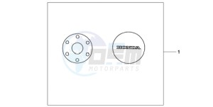 CB600FA39 France - (F / ABS CMF ST) drawing CRANKCASE*NHA84P*