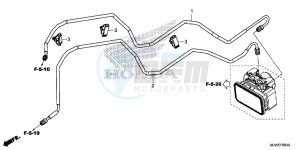 CBR500R England - (3ED) drawing BRAKE PIPE