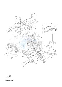 XT660ZA XT660Z ABS TENERE (2BE4 2BE4 2BE4) drawing TAILLIGHT