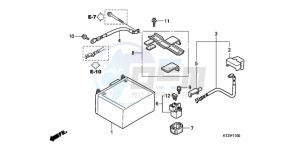 PES125R9 Europe Direct - (ED / STC) drawing BATTERY