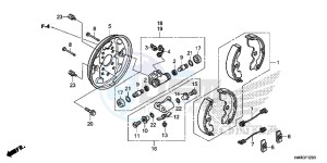 TRX250TME FOURTRAX RECON Europe Direct - (ED) drawing FRONT BRAKE PANEL