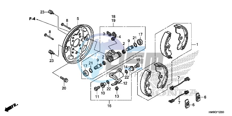 FRONT BRAKE PANEL