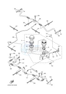 YXR700F YXR7FSPD RHINO 700 SPORTS EDITION (1RBM 1RBN 1RBP) drawing REAR MASTER CYLINDER