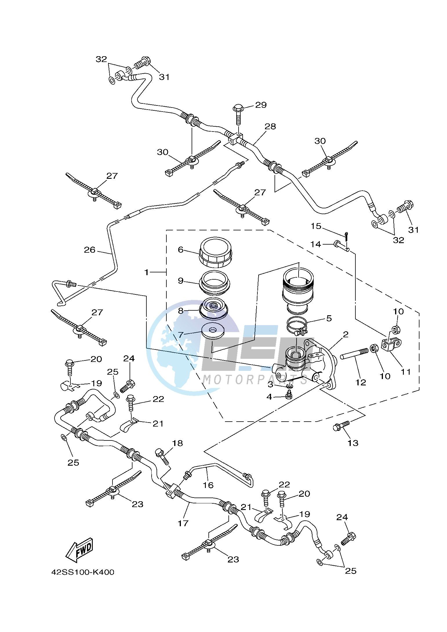 REAR MASTER CYLINDER