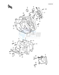 KLT 200 C [KLT200] (C1) | DIFFIRENTIAL AXLE [KLT200] drawing ENGINE COVERS -- 83 KLT200-C1- -