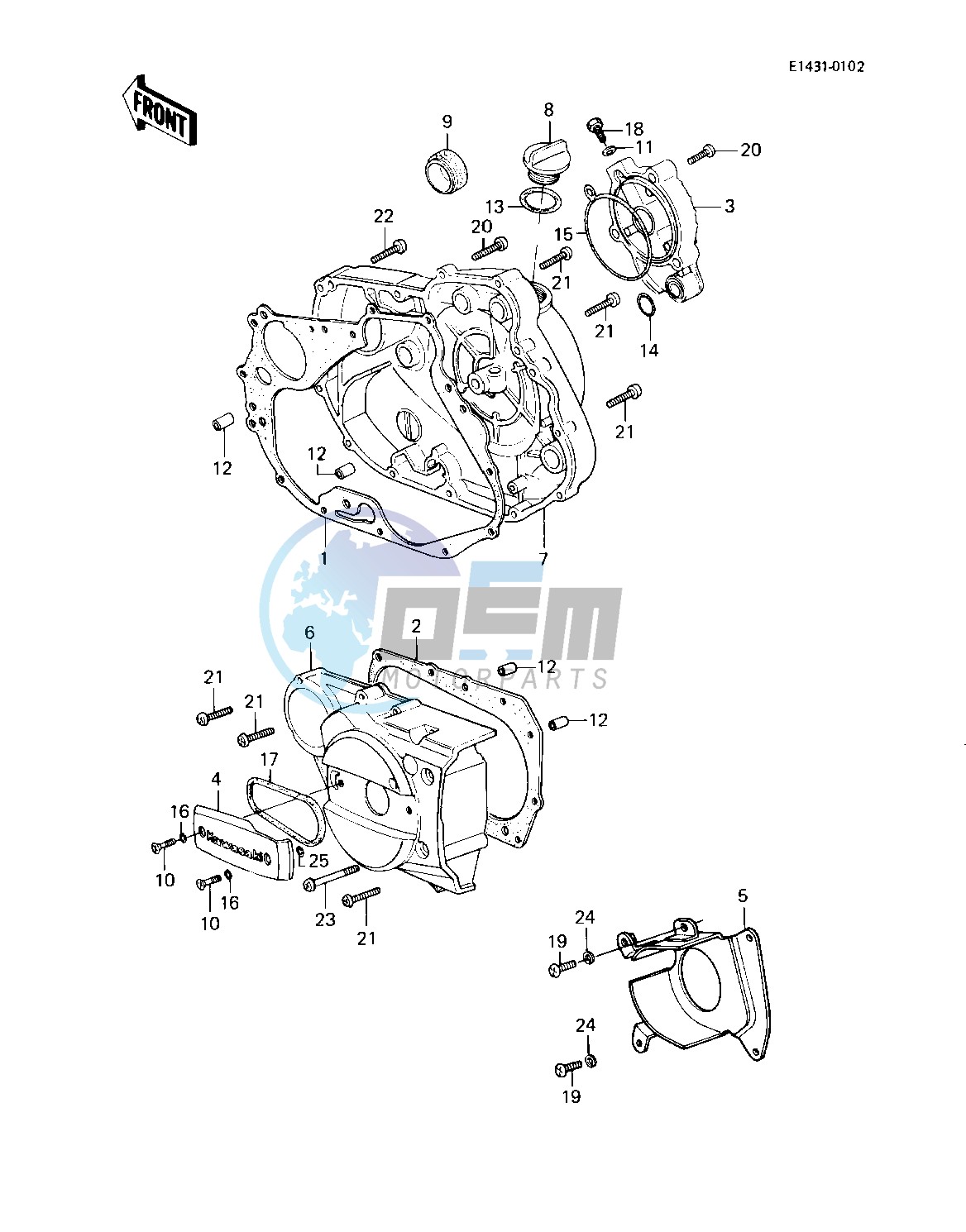 ENGINE COVERS -- 83 KLT200-C1- -