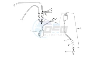 Pegaso 650 Carb drawing Control unit - Coil