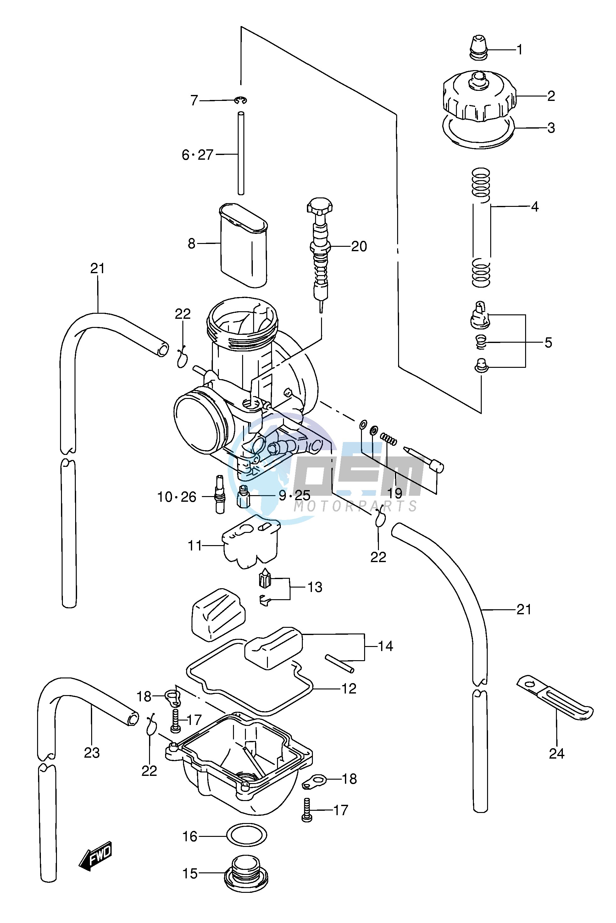 CARBURETOR (MODEL S T)