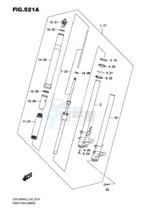 GSX-1300R ABS HAYABUSA EU drawing FRONT FORK DAMPER