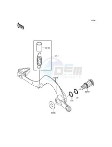 KLX450R KLX450AGF EU drawing Brake Pedal