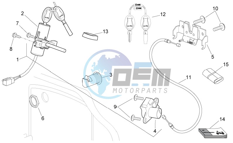 Lock hardware kit