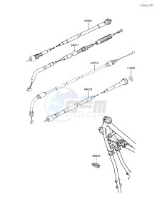 EX 305 B [GPZ 305] (B1) [GPZ 305] drawing CABLES