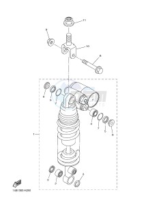 YZF-R1 998 R1 (1KBJ 1KBK) drawing REAR SUSPENSION