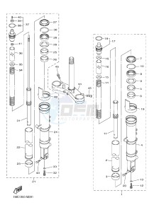 FJR1300A FJR1300A ABS (1MCN) drawing FRONT FORK