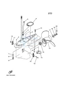 F225A drawing PROPELLER-HOUSING-AND-TRANSMISSION-2