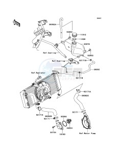 VERSYS KLE650CEF XX (EU ME A(FRICA) drawing Water Pipe