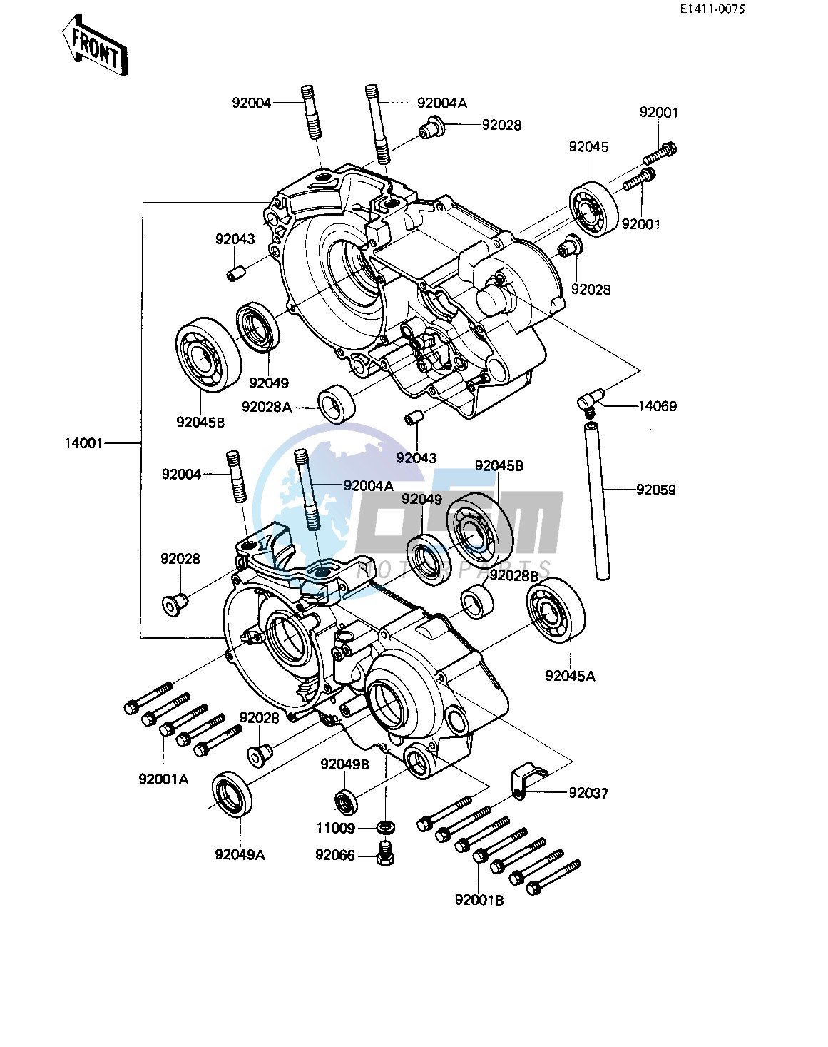 CRANKCASE -- 83 A1- -