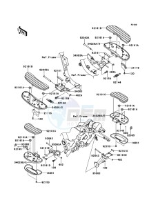 VN1700_CLASSIC_TOURER_ABS VN1700DCF GB XX (EU ME A(FRICA) drawing Footrests