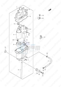 DF 100 drawing Fuel Vapor Separator