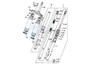 XTZ SUPER TENERE 750 drawing FRONT FORK