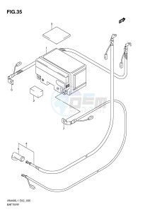 AN400 (E2) Burgman drawing BATTERY (AN400ZAL1 E2)