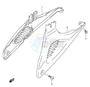 SV650S (E2) drawing FRAME COVER