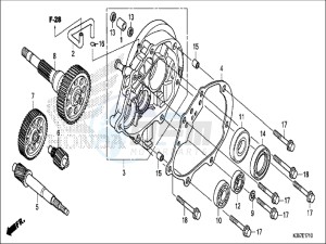 WW125EX2H WW125 E drawing TRANSMISSION