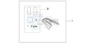 CB600FA9 Australia - (U / ABS) drawing REAR SEAT COWL NH-A84P