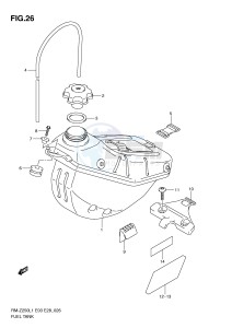 RM-Z250 (E3-E28) drawing FUEL TANK