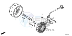 CRF250LD CRF250L UK - (E) drawing GENERATOR