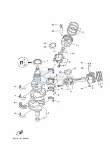 F225BETX drawing CRANKSHAFT--PISTON