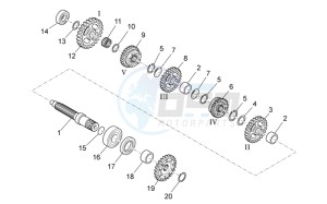 RXV-SXV 450-550 Pikes Peak drawing Driven shaft