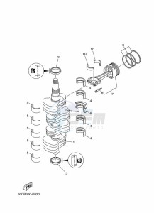 F100BETL drawing CRANKSHAFT--PISTON